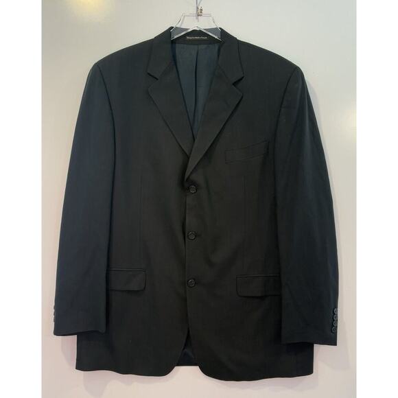 Joseph & Feiss Navy Blue Sport Coat Wool Blazer Sports Suit Jacket Mens 44L (BS) - Picture 2 of 7